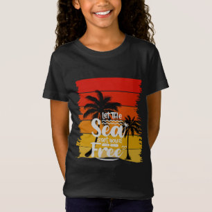 Låt Havet Frigöra Dig   Vintage Retro Solnedgång T Shirt