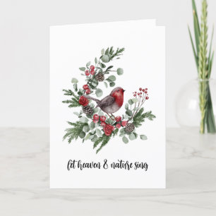 Låt Heaven och Natur Sjunga Robin Wansen Helgkort