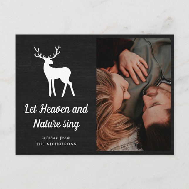 Låt Heaven och Natur Sjunga White Antler | Foto Vykort (Framsida)