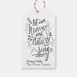 Låt Heaven Sjunga jul-Märkrn Presentetikett