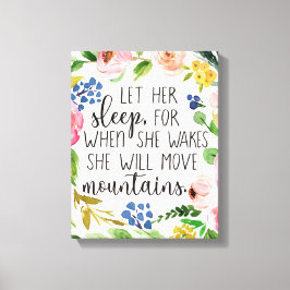 Låt henne sova när hon tvättar Canvas