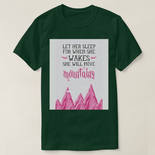 Låt henne sova t shirt (Design framsida)