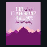 Låt hennes viloläge skrivas ut poster<br><div class="desc">Originalteckning av Jennifer Sutherland * Rosa Lily Press</div>