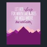 Låt hennes viloläge skrivas ut poster<br><div class="desc">Originalteckning av Jennifer Sutherland * Rosa Lily Press</div>