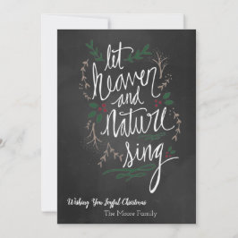 Låt himlen och naturen Sjunga julkort