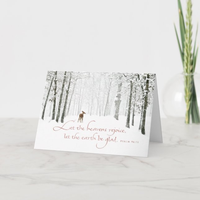 Låt himmlarna jubla helgkort (Framsida)