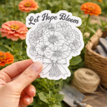 Låt hoppet blomstra Zinnia bukett Inspirerande blo