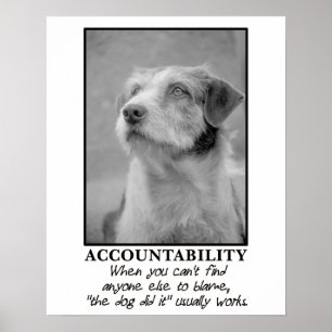 Låt hunden ta klander för dina fisar [S] Poster