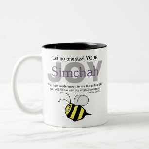 Låt ingen plåga din glädje/Simchah med bin! Två-Tonad Mugg