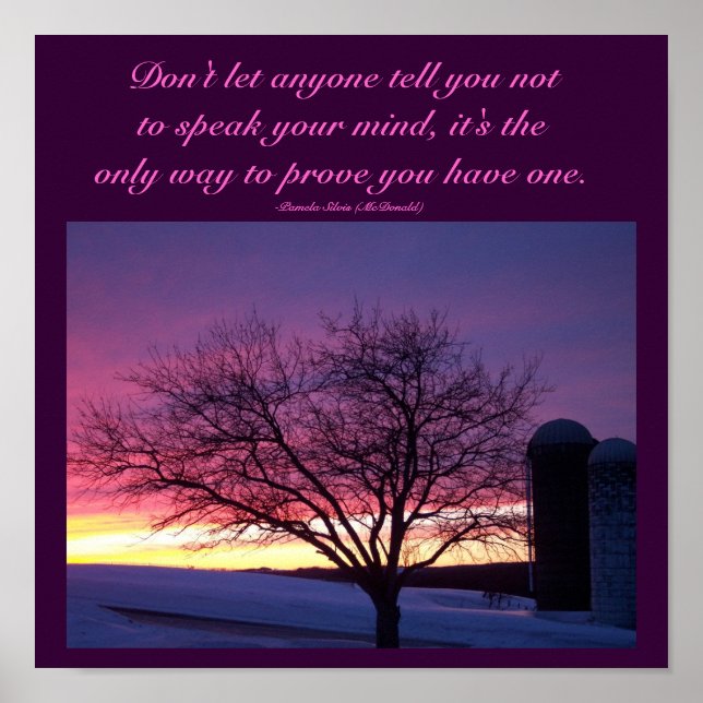 Låt ingen säga...Poster offert Poster (Framsidan)