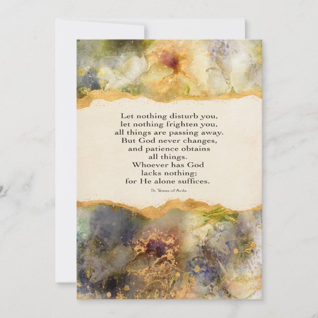 Låt inget störa dig (Framsida)