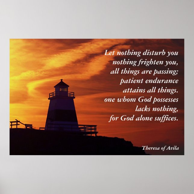 Låt inget störa dig poster (Framsidan)