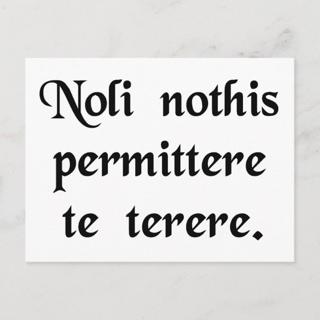 Låt inte de jävlarna få ner dig vykort (Framsida)