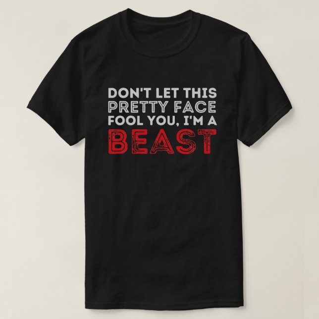 Låt inte den här Söt Ansikte-feolen du brottar T Shirt (Design framsida)
