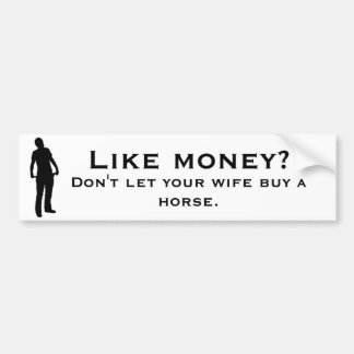 Låt inte ditt fruköp en horse. bildekal