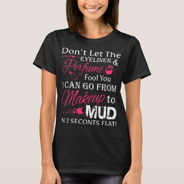 Låt inte Eyeliner Fool Funny Womens ATV Quad T Shirt (Framsida)