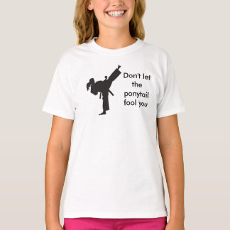 Låt inte hästsvansdumbommen dig - flickor tee shirt