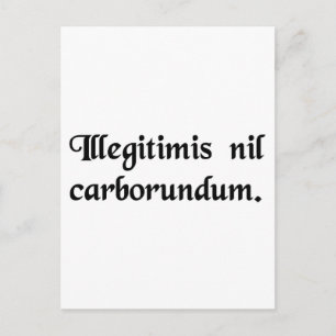 Låt inte jävlarna krossa dig. vykort