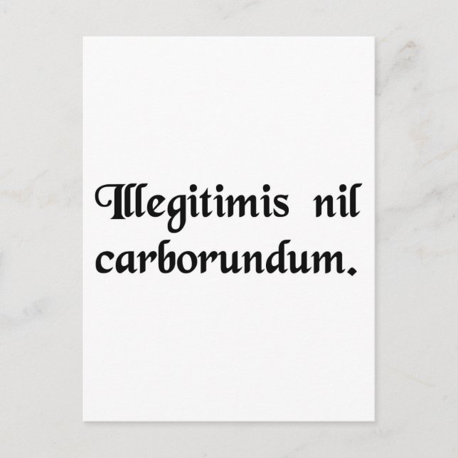 Låt inte jävlarna krossa dig. vykort (Framsida)