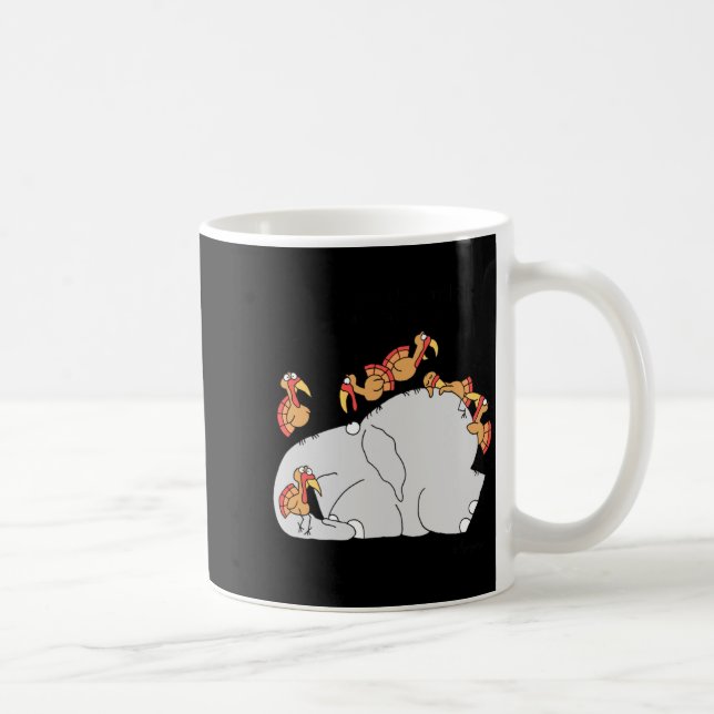Låt inte kalkonerna få dig nere  kaffemugg (Höger)