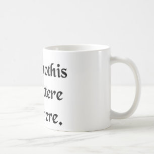 Låt inte oäktingarna få dig besegrar kaffemugg