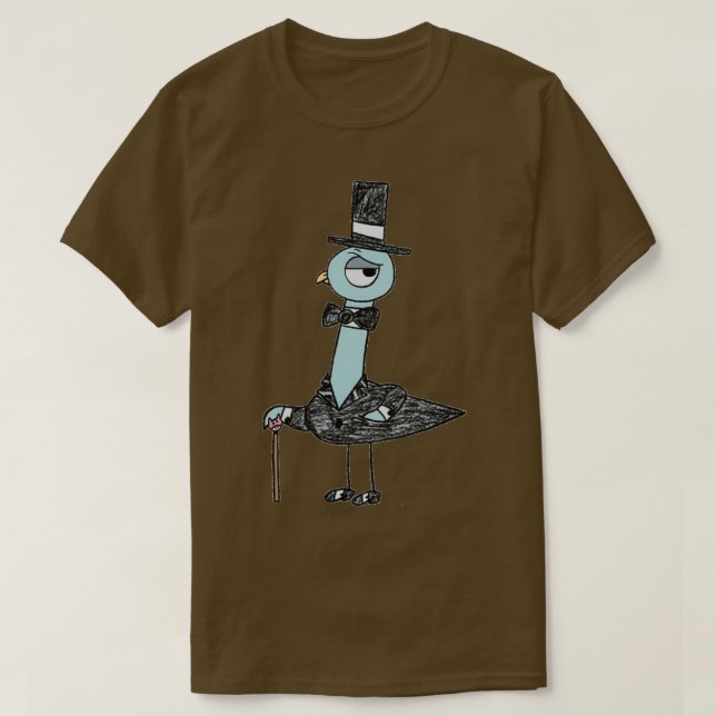 Låt inte Pigeon köra Buss T Shirt (Design framsida)