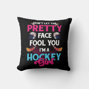 Låt inte Söt Ansikte Fool dig att jag är en Hockey Kudde