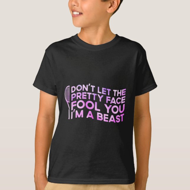 Låt inte Söt Ansikte förebrå dig en Beast sport T Shirt (Framsida)