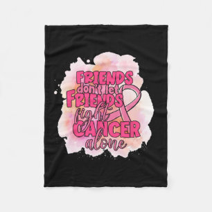 Låt inte vänner bekämpa Rosa av cancerframkallande Fleecefilt
