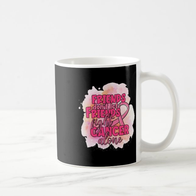 Låt inte vänner bekämpa Rosa av cancerframkallande Kaffemugg (Höger)
