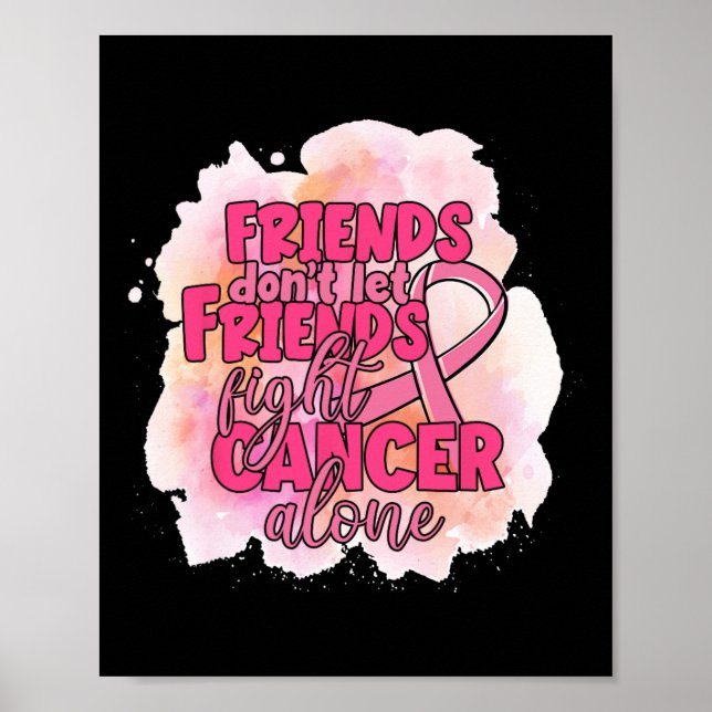 Låt inte vänner bekämpa Rosa av cancerframkallande Poster (Framsidan)