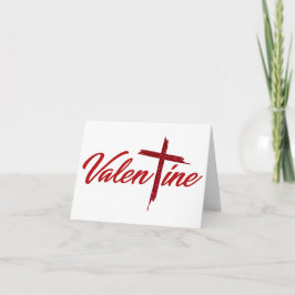 Låt Jesus bli din Valentine Tack Kort