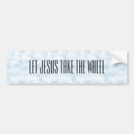 Låt Jesus ta hjulet Bildekal