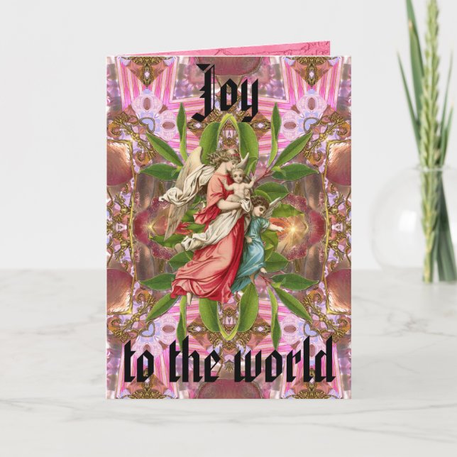 Låt jorden ta emot hennes Kung Helgkort (Framsida)