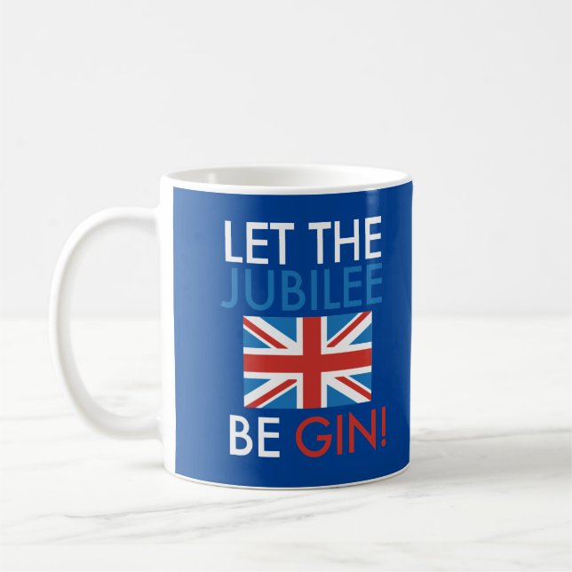 Låt Jubilee komma! Funny Queens Jubilee Mugg (Vänster)