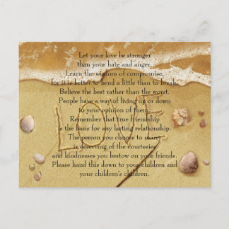 Låt kärlek bli starkare vykort