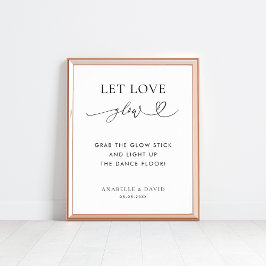 Låt Kärlek glatta hjärtstillestånd Golv Bröllop un Poster