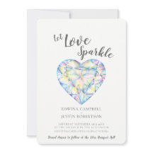 Låt kärlek gnistra ha en diamant vattenfärg