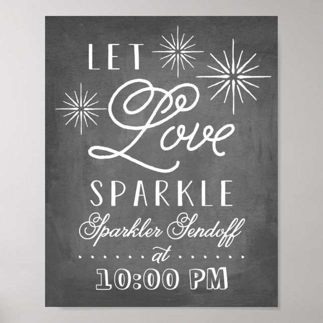 Låt Kärlek Gnistra | Sparkler - skicka av Poster (Framsidan)