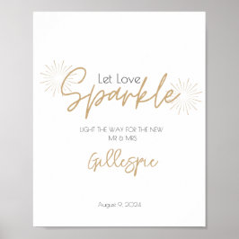 Låt Kärlek Gnistra Sparkler skicka av Poster utskr