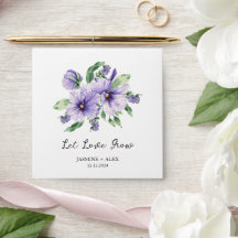 Låt Kärlek Grow | Pansy Seed Packet Wedding Favor