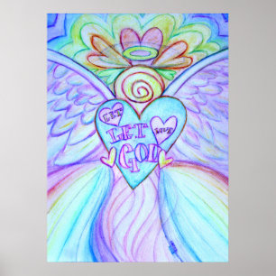 Låt Kärlek, låt Gud Poster Guardian Angel Art Prin