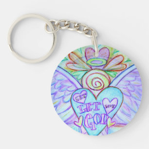 Låt Kärlek låta gud Guardian Angel Keychain