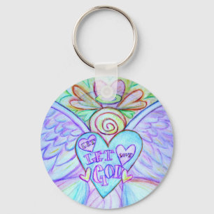 Låt Kärlek låta gud Guardian Angel Keychain Nyckelring