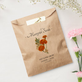Låt Kärlek odla 1 Marigold Seeds Bröllop