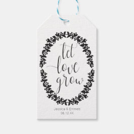 Låt Kärlek öka krandans favorittagg Presentetikett