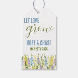 Låt kärleken växa, personlig gladioluspresent presentetikett