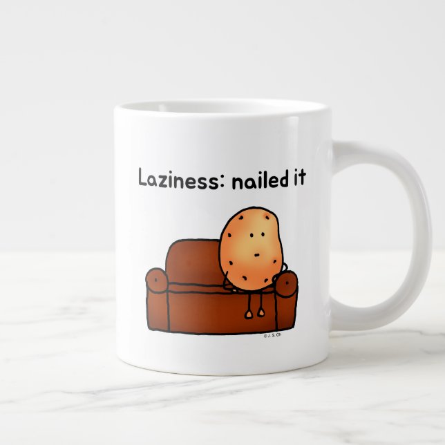 Lat kartonghumor design jumbo mugg (Höger)