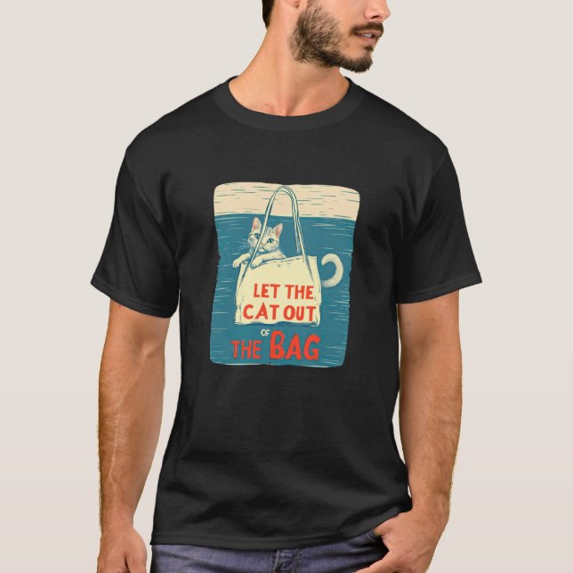 Låt katten ur påsen taldräkt t shirt (Framsida)