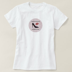 Låt kvinnor gå i spetsen t shirt